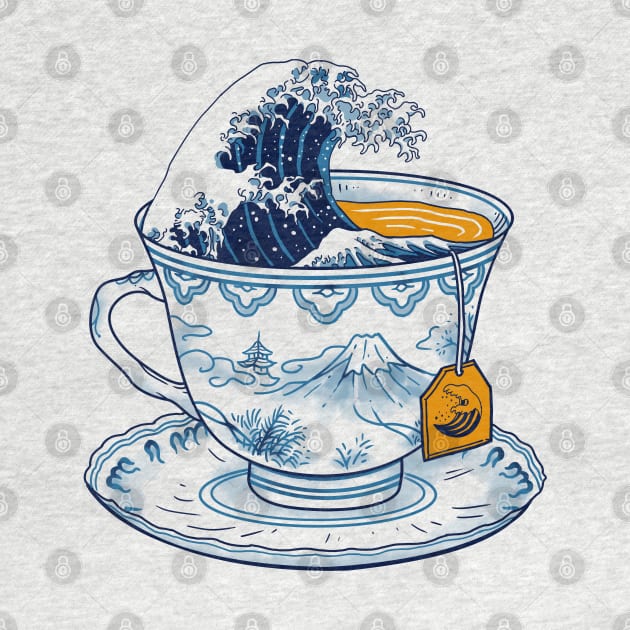 The Great Kanagawa Tea by Vincent Trinidad Art